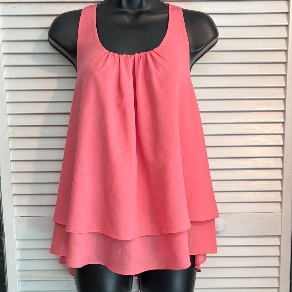 Naked Zebra Coral Layered Tank Top